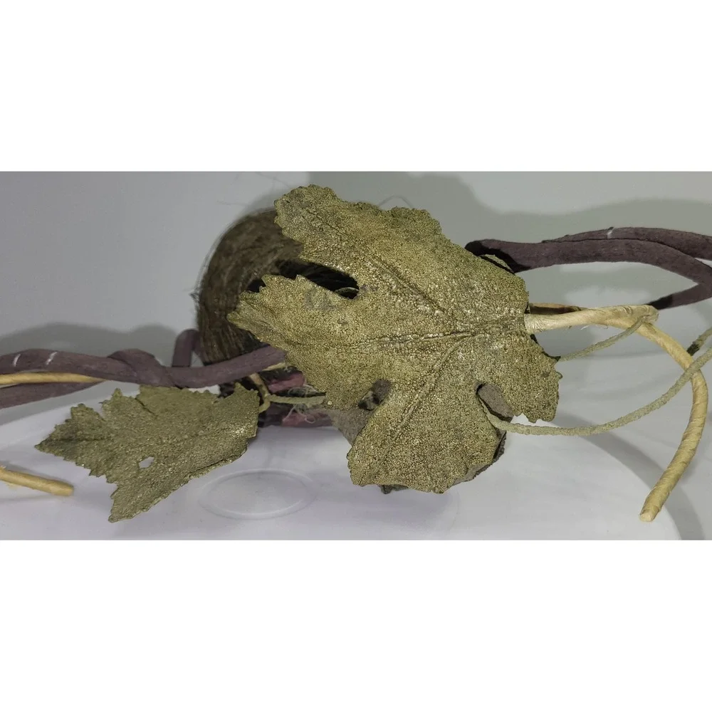 Artificial Bird Nest Decorative Branch Arrangement Green Rustic Woodland Decor